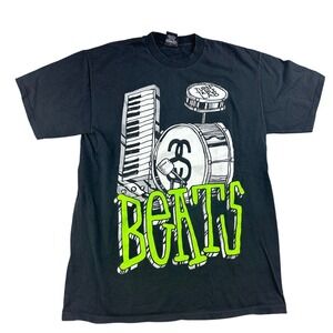 Stussy x Turntable T shirt 2008 Men M Lab Beats Graphic Flying Lotus Gaslamp